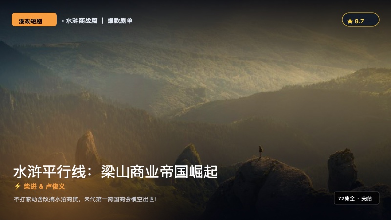 《AI水浒IF线：梁山商业帝国崛起》封面海报